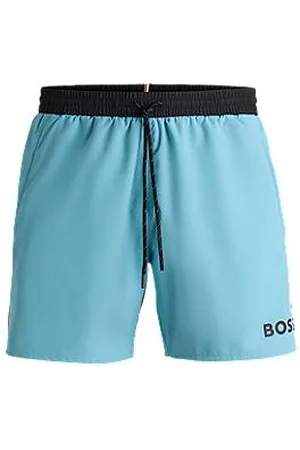 HUGO BOSS Quick-drying swim shorts with contrast details