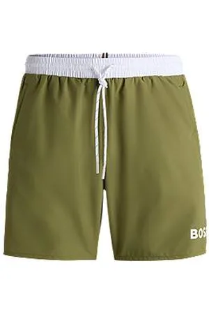 HUGO BOSS Quick-drying swim shorts with contrast details