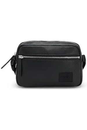 HUGO BOSS Crossbody bag in perforated faux leather