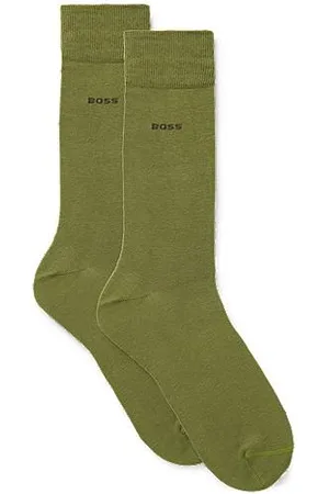 HUGO BOSS Two-pack of cotton-blend regular-length socks