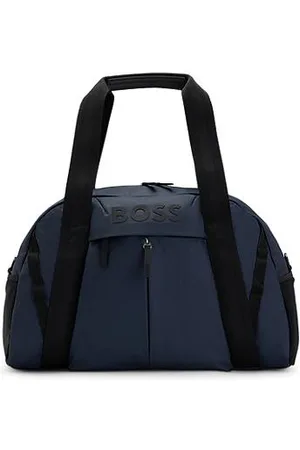 HUGO BOSS Faux-leather holdall with logo details