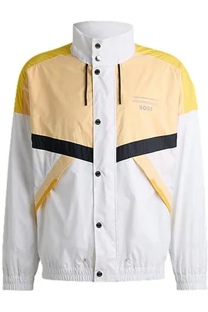 HUGO BOSS Porsche x water-repellent jacket with colour-blocking