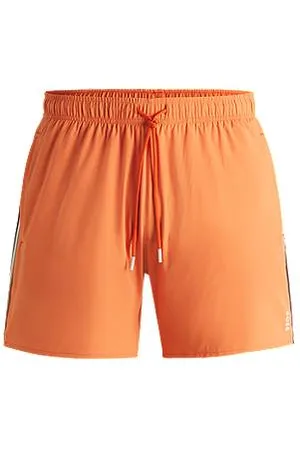 HUGO BOSS Swim shorts with signature stripe and logo