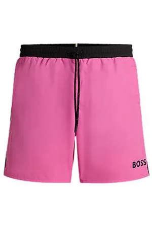 HUGO BOSS Quick-drying swim shorts with contrast details