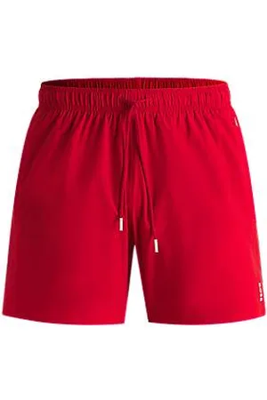 HUGO BOSS Swim shorts with signature stripe and logo