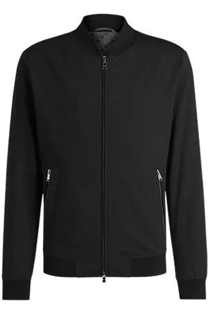 HUGO BOSS Slim-fit jacket in performance-stretch jersey