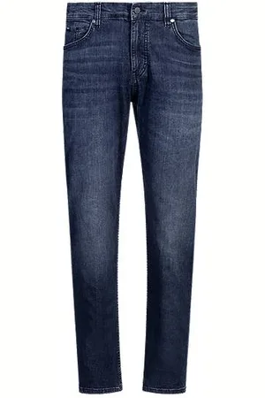 HUGO BOSS Maine regular-fit jeans in thermoregulating blue denim - Ramadan Edit