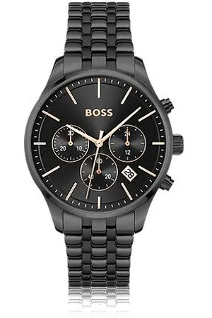 HUGO BOSS Plated chronograph watch with multi-link bracelet