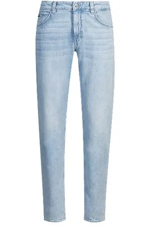 HUGO BOSS Maine regular-fit jeans in blue mechanical-stretch denim - Ramadan Edit