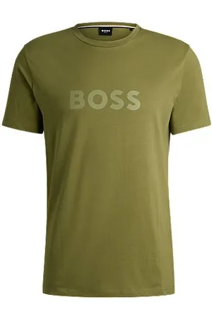 HUGO BOSS Cotton-jersey T-shirt with SPF 50+ UV protection