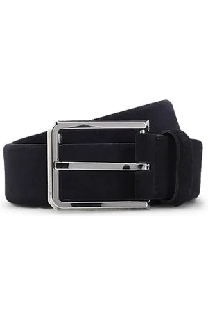 HUGO BOSS Suede belt with polished pin buckle - Ramadan Edit