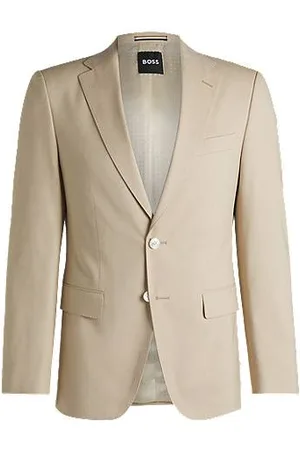 HUGO BOSS Slim-fit blazer in stretch chiffon