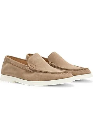 HUGO BOSS Suede loafers with contrast outsole - Ramadan Edit