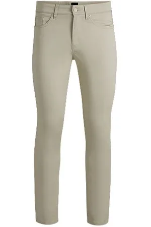HUGO BOSS Delaware slim-fit trousers in stretch satin - Ramadan Edit