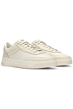 HUGO BOSS Basketball-style trainers in two-tone leather - Ramadan Edit
