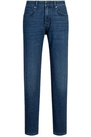 HUGO BOSS Maine regular-fit jeans in blue soft-motion denim - Ramadan Edit
