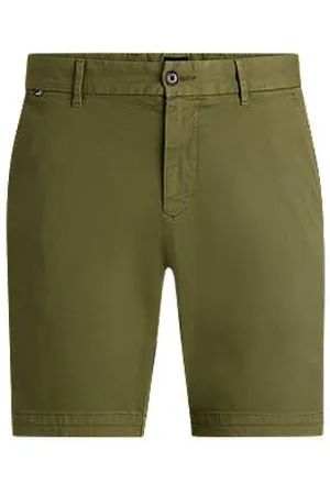 HUGO BOSS Slim-fit shorts in stretch-cotton twill