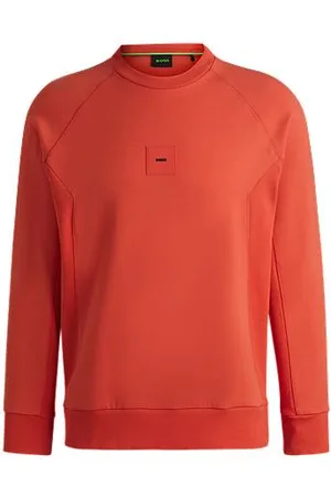 HUGO BOSS Cotton-blend sweatshirt with stretch - Ramadan Edit
