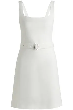 HUGO BOSS Belted dress with wide straps