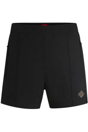 HUGO BOSS Poplin shorts with logo print