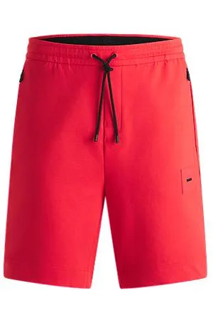 HUGO BOSS Cotton-blend shorts with stretch - Ramadan Edit