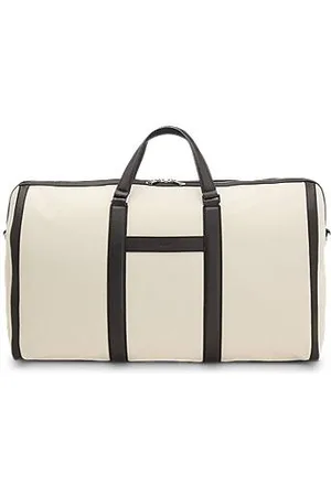 HUGO BOSS Canvas holdall with leather trims - Ramadan Edit