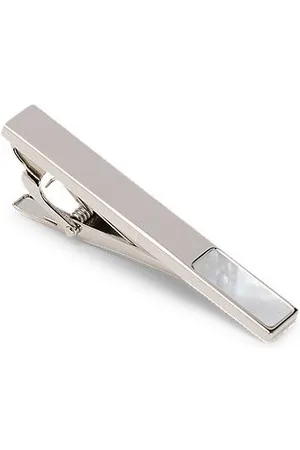 HUGO BOSS Brass tie clip with mother-of-pearl insert - Ramadan Edit
