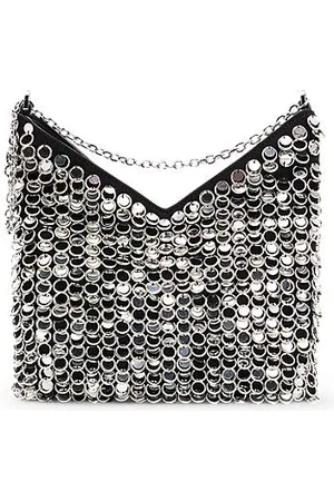 HUGO BOSS Chain-strap shoulder bag with rings and sequins