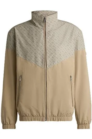 HUGO BOSS Water-repellent jacket with monogram pattern