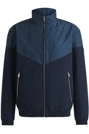 HUGO BOSS Water-repellent jacket with monogram pattern
