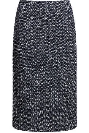 HUGO BOSS Pencil skirt in two-tone crochet tweed