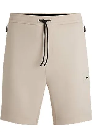 HUGO BOSS Cotton-blend shorts with stretch - Ramadan Edit