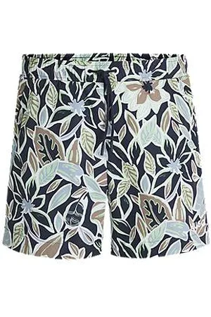 HUGO BOSS Quick-dry swim shorts with all-over print