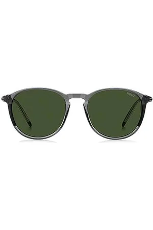 HUGO BOSS Acetate sunglasses with tubular metal temples