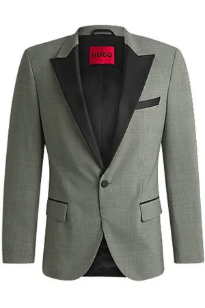 HUGO BOSS Slim-fit tuxedo jacket in a wool blend