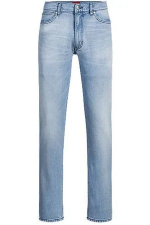 HUGO BOSS Slim-fit jeans in quartz-blue comfort-stretch denim