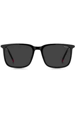HUGO BOSS Acetate sunglasses with tubular metal temples