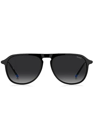 HUGO BOSS Acetate sunglasses with tubular metal temples