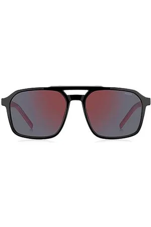 HUGO BOSS Double-bridge sunglasses with two-tone temples