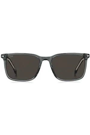 HUGO BOSS Acetate sunglasses with silver-tone trims