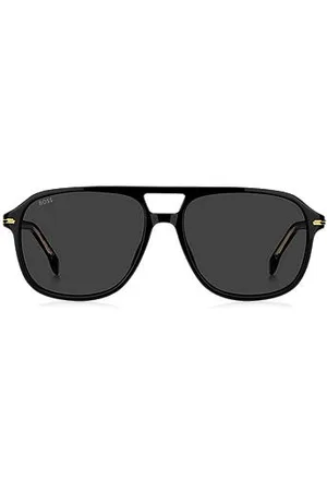 HUGO BOSS Acetate sunglasses with gold-tone trims