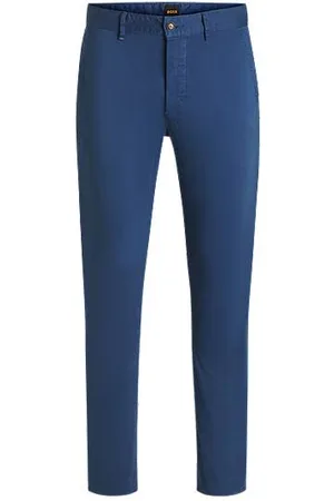 HUGO BOSS Slim-fit chinos in stretch-cotton satin - Ramadan Edit