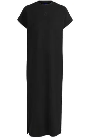 HUGO BOSS Cotton T-shirt dress with Happy logo