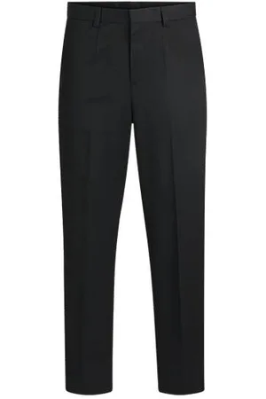 HUGO BOSS FORWARD slim-fit trousers in wool-blend twill