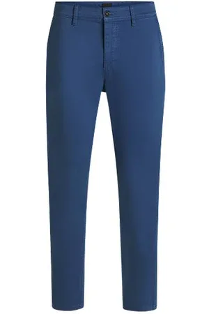HUGO BOSS Tapered-fit chinos in stretch-cotton satin - Ramadan Edit