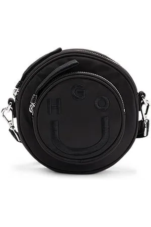 HUGO BOSS Circular crossbody bag with Happy logo