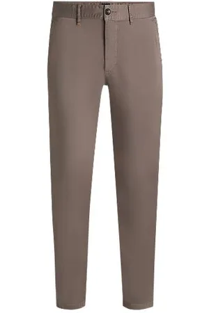 HUGO BOSS Slim-fit chinos in stretch-cotton satin - Ramadan Edit