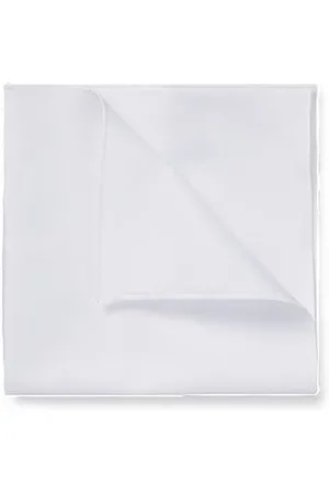 HUGO BOSS Plain pocket square in cotton and linen