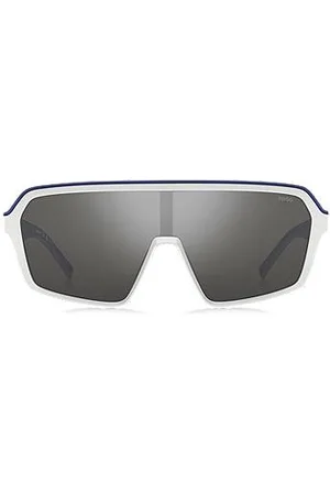 HUGO BOSS Mask-style sunglasses with grey shaded lenses