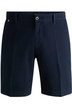 HUGO BOSS Slim-fit shorts in structured stretch cotton